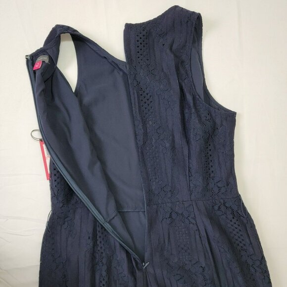 VINCE CAMUTO navy blue jumpsuit pantsuit sleeveless outfit NEW Womens Size 10 - Picture 9 of 12